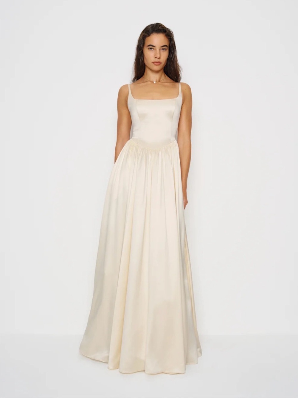 Reformation Liz Silk Dress Ivory - Size 4
